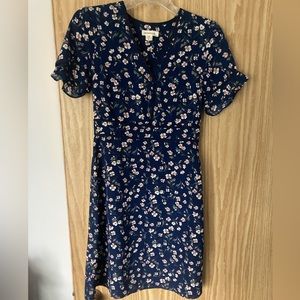 Navy flower dress